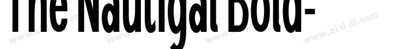 The Nautigal Bold字体转换